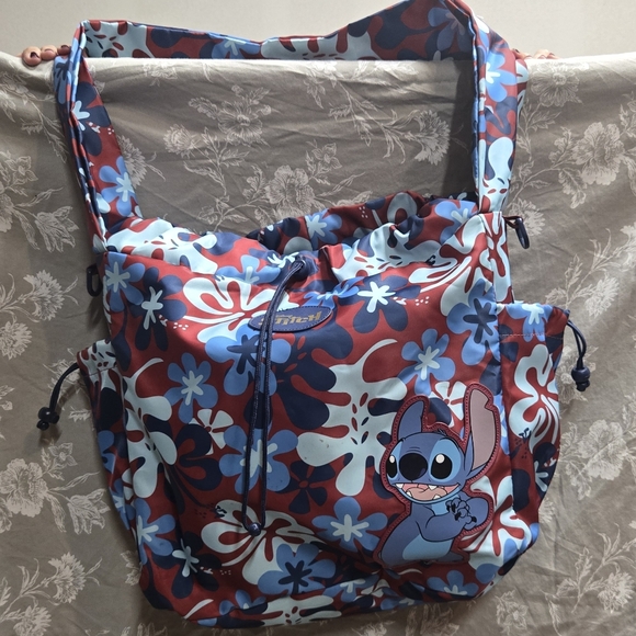 Disney Handbags - Floral Blue and Red Women's Bag